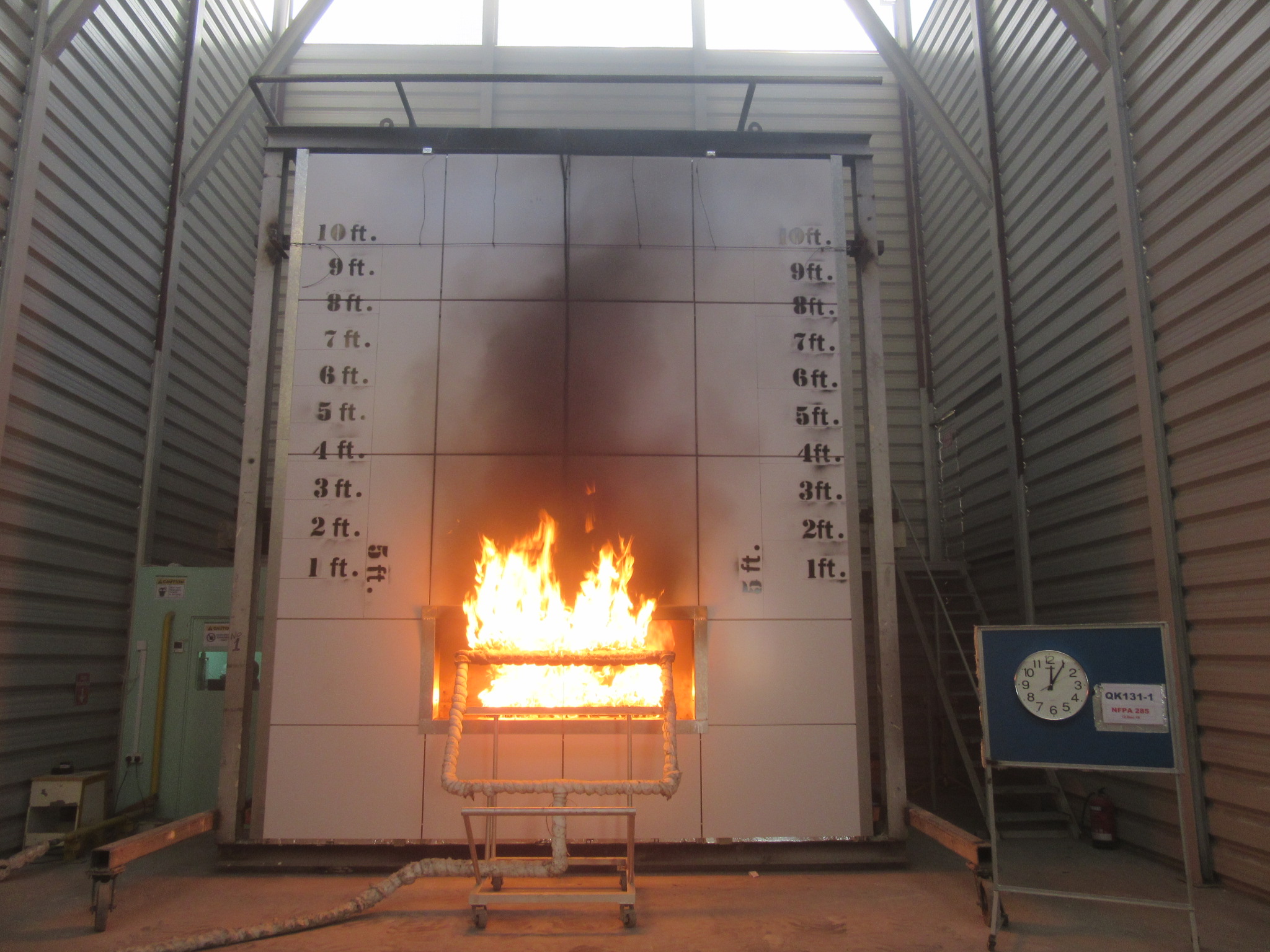 Η δοκιμή μεγάλης κλίμακας NFPA 285 (ΗΠΑ)